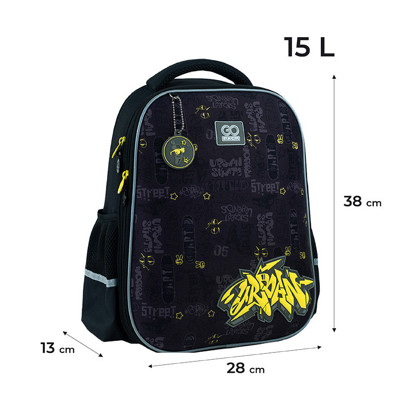 Рюкзак шкільний GoPack Education напівкаркасний Urban GO24-165M-6