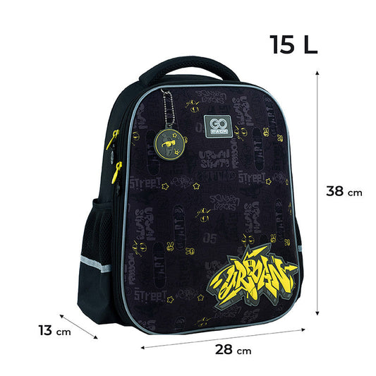 Рюкзак шкільний GoPack Education напівкаркасний Urban GO24-165M-6