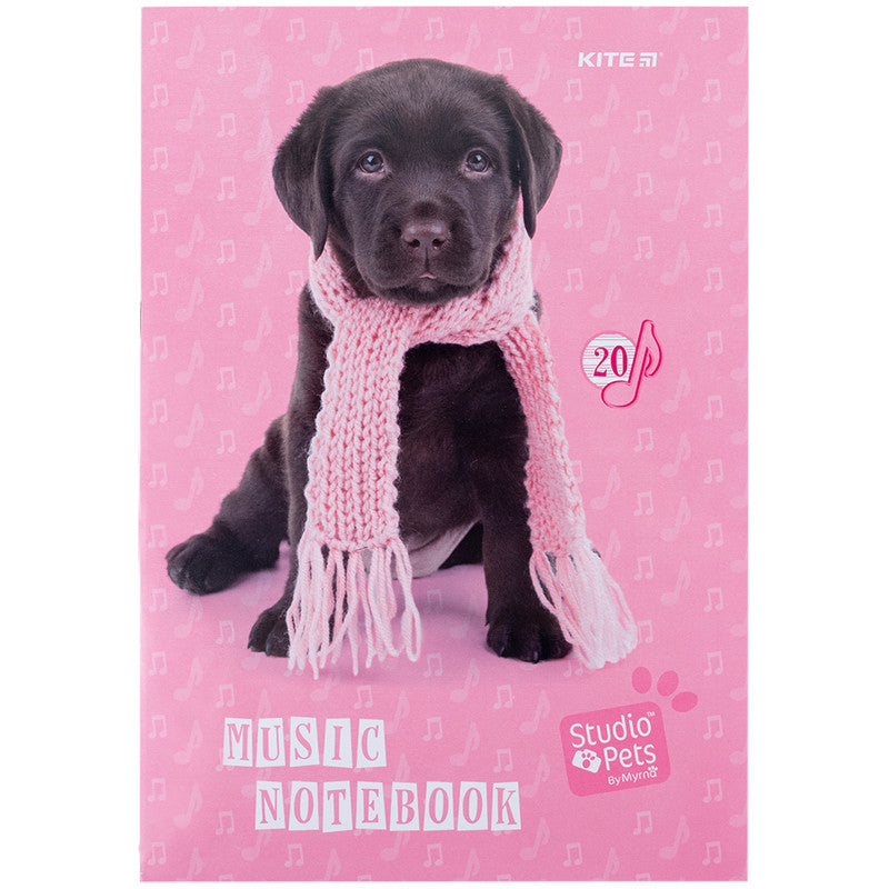 Зошит для нот Kite Studio Pets, А4, 20 аркушів, SP24-404