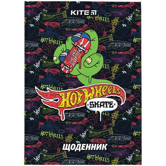 Щоденник шкільний Kite Hot Wheels тверда обкладинка HW24-262-2
