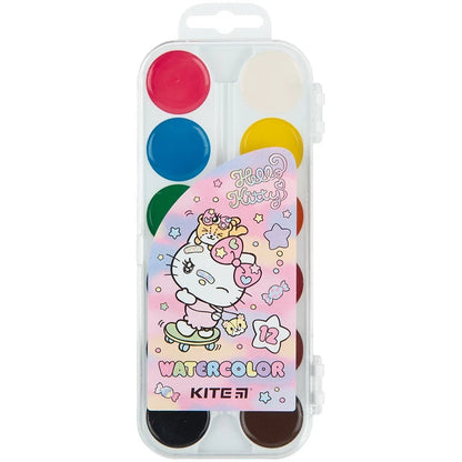 Фарби акварельні Kite Hello Kitty 12 кольорів HK23-061