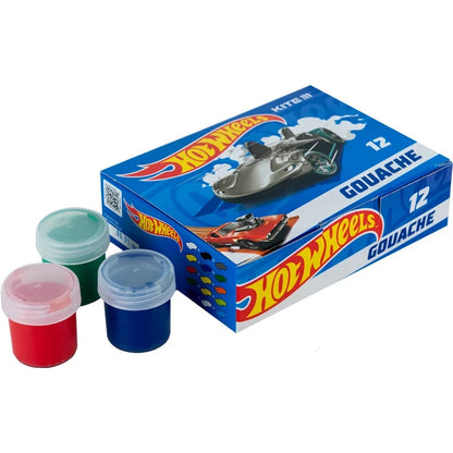 Гуаш Kite Hot Wheels 12 кольорів HW23-063