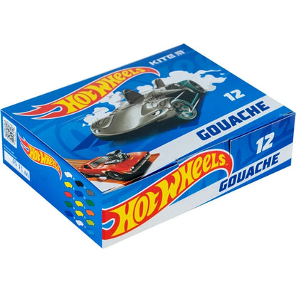 Гуаш Kite Hot Wheels 12 кольорів HW23-063