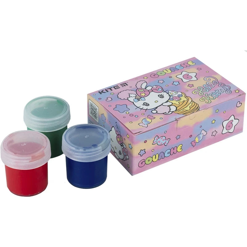 Гуаш Kite Hello Kitty 6 кольорів HK23-062