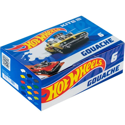 Гуаш Kite Hot Wheels 6 кольорів HW23-062