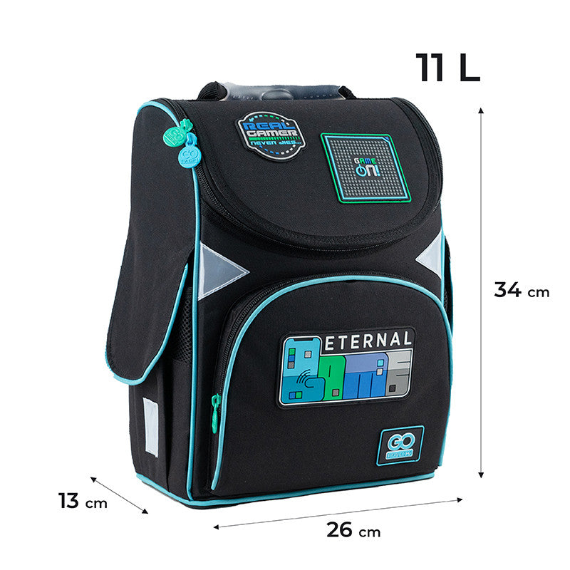 Рюкзак шкільний GoPack Education каркасний Eternal Game GO24-5001S-6