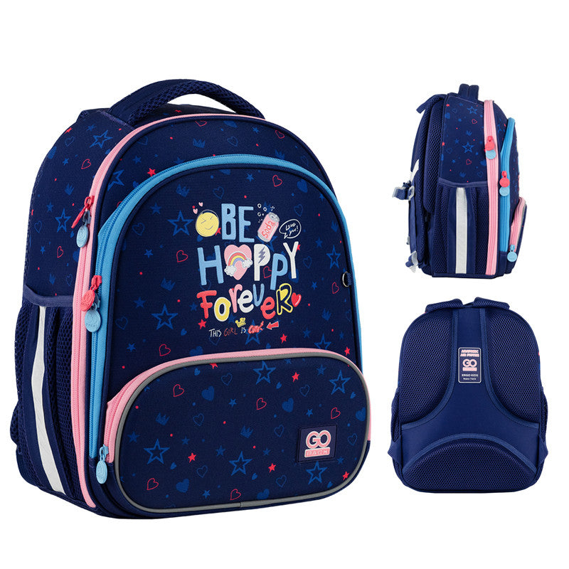 Рюкзак GoPack Education каркасний Be Happy GO24-597M-3