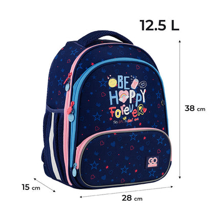 Рюкзак GoPack Education каркасний Be Happy GO24-597M-3