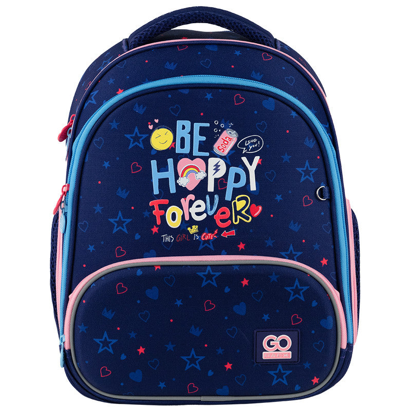 Рюкзак GoPack Education каркасний Be Happy GO24-597M-3