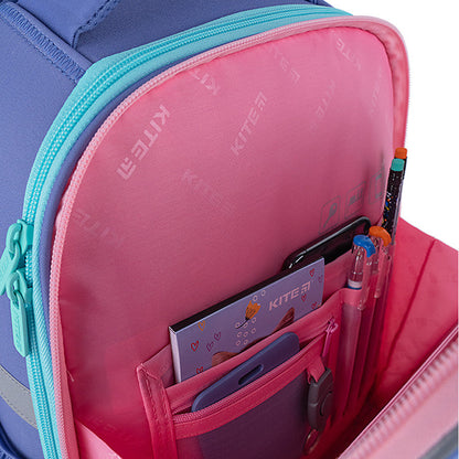 Рюкзак шкільний каркасний Kite Education Purple Chequer K24-531M-2