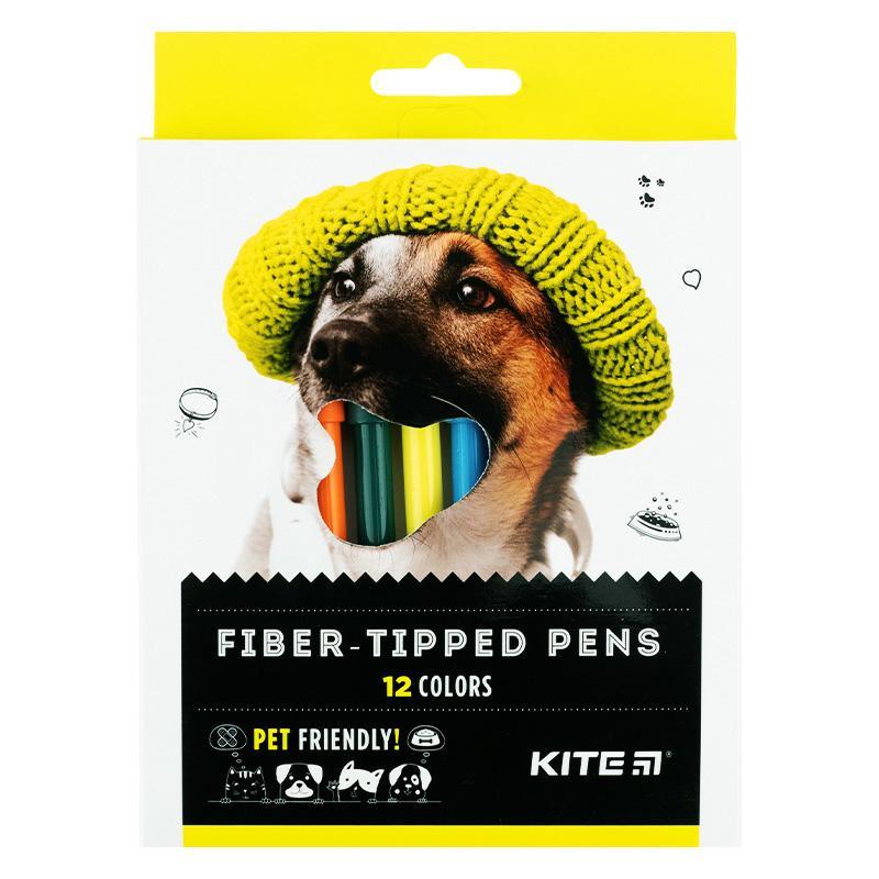 Фломастери Kite Dogs 12 кольорів K22-447