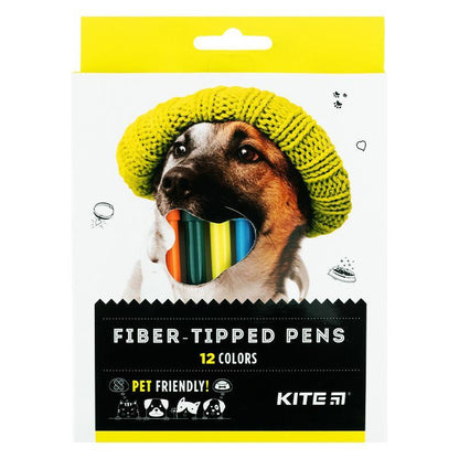 Фломастери Kite Dogs 12 кольорів K22-447