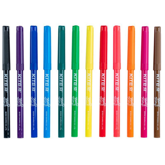 Фломастери Kite Hot Wheels 12 кольорів TF24-447