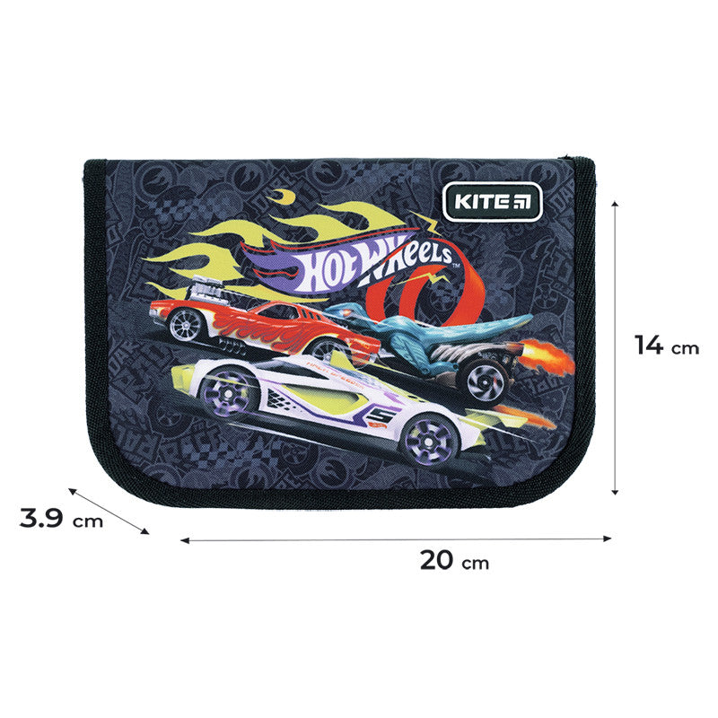 Пенал без наповнення Kite Hot Wheels 1 відділення 1 відворот HW24-621