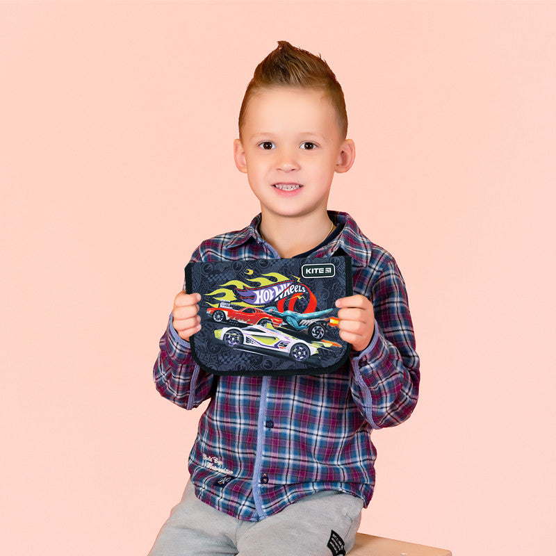 Пенал без наповнення Kite Hot Wheels 1 відділення 1 відворот HW24-621