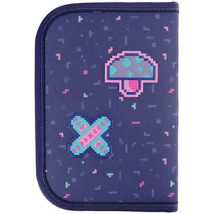 Пенал з наповненням Kite Pixel Love 1 відділення 2 відвороти K24-622H-5