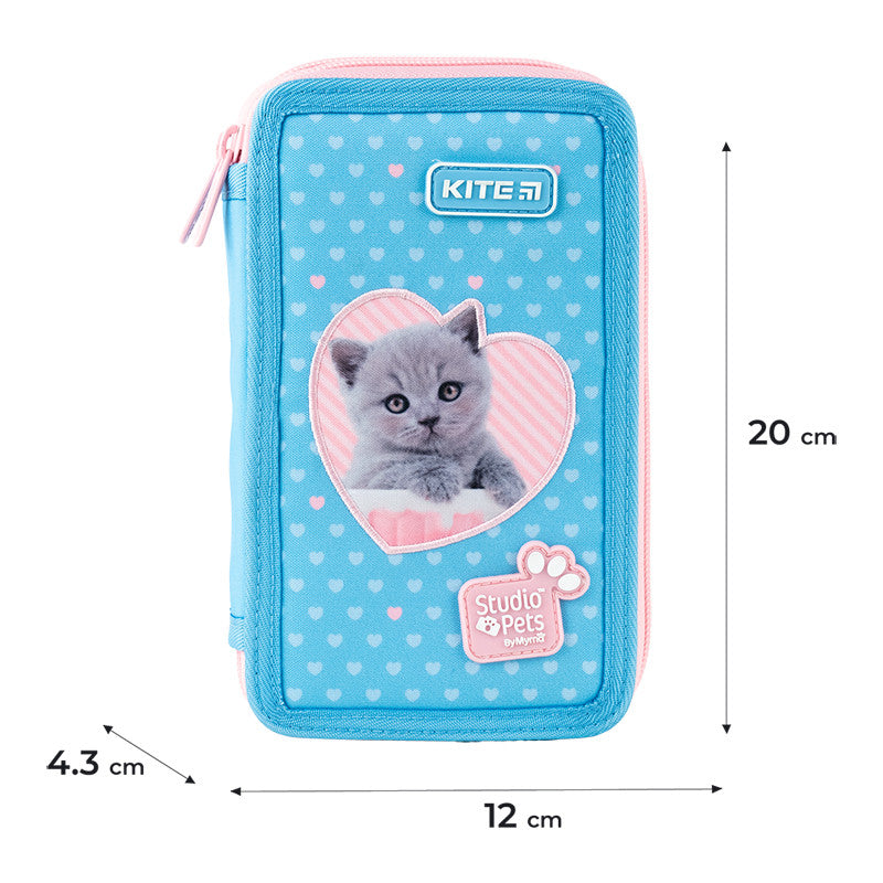 Пенал без наповнення Kite Studio Pets 2 відділення SP24-623