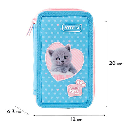 Пенал без наповнення Kite Studio Pets 2 відділення SP24-623