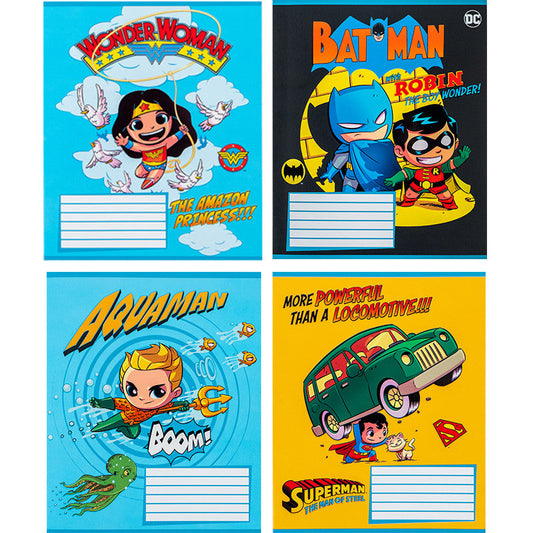 Зошит шкільний Kite DC Comics, 12 аркушів, коса лінія DC24-235