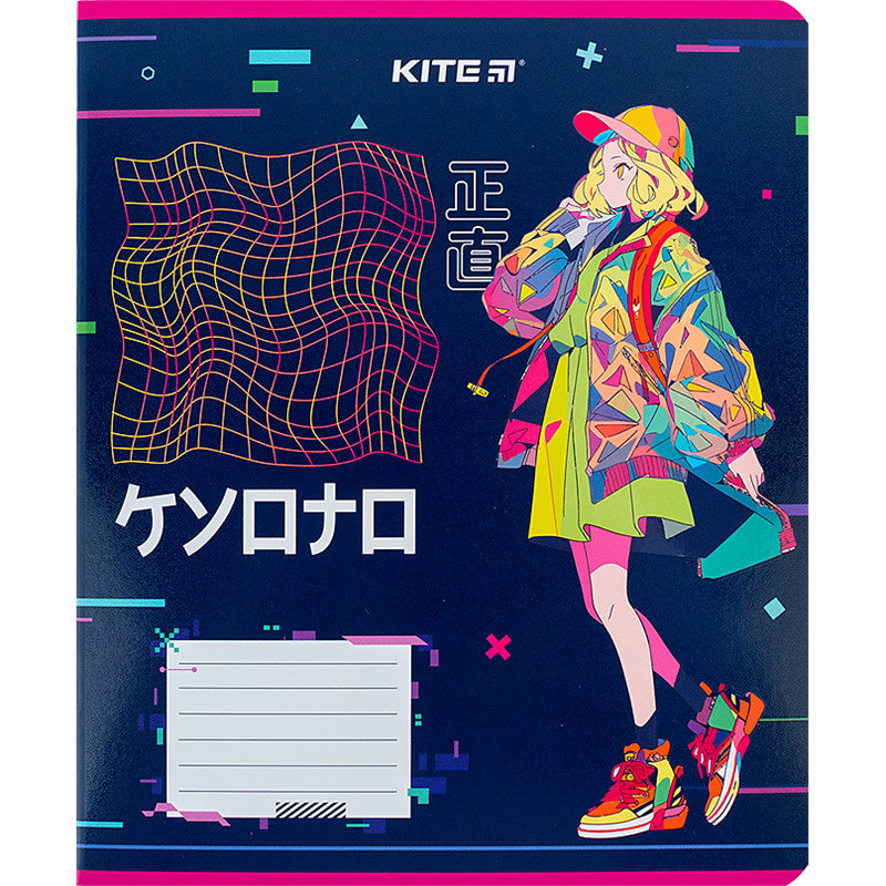 Зошит шкільний Kite Anime, 12 аркушів, лінія K24-234-1