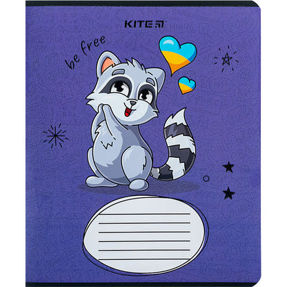 Зошит шкільний Kite Хоробрі тварини, 12 аркушів, лінія K24-234-2