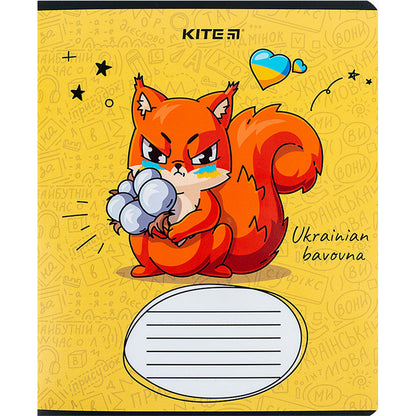 Зошит шкільний Kite Хоробрі тварини, 12 аркушів, лінія K24-234-2