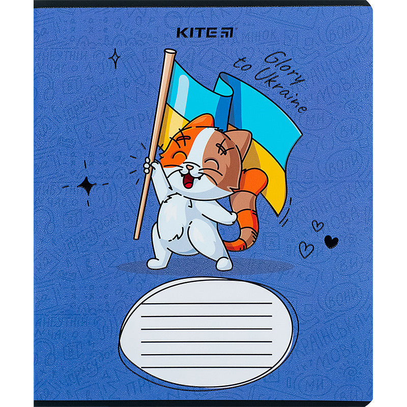 Зошит шкільний Kite Хоробрі тварини, 12 аркушів, лінія K24-234-2