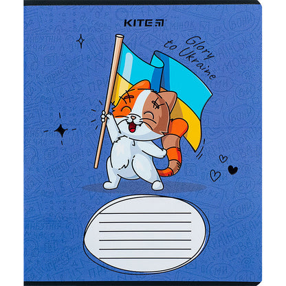 Зошит шкільний Kite Хоробрі тварини, 12 аркушів, лінія K24-234-2