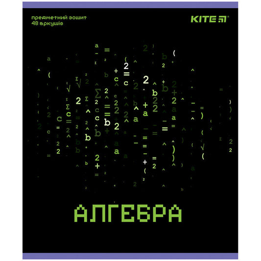 Зошит предметний Kite Neo, 48 аркушів, клітинка, Алгебра K24-240-16