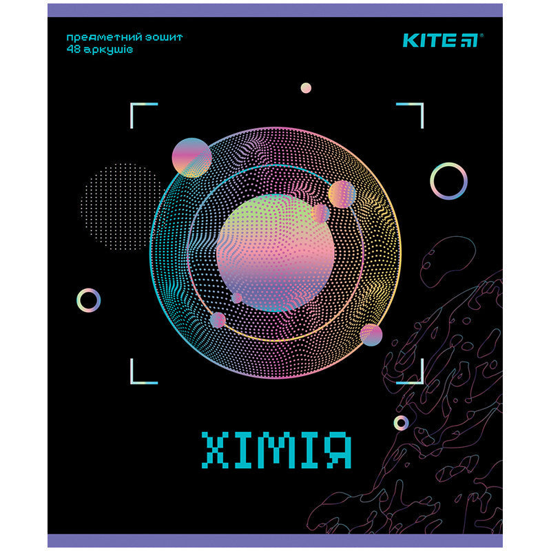 Зошит предметний Kite Neo, 48 аркушів, клітинка, Хімія K24-240-14