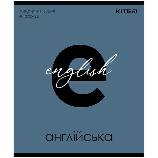 Зошит предметний Kite Letters, 48 аркушів, лінія, Англійська мова K24-240-2