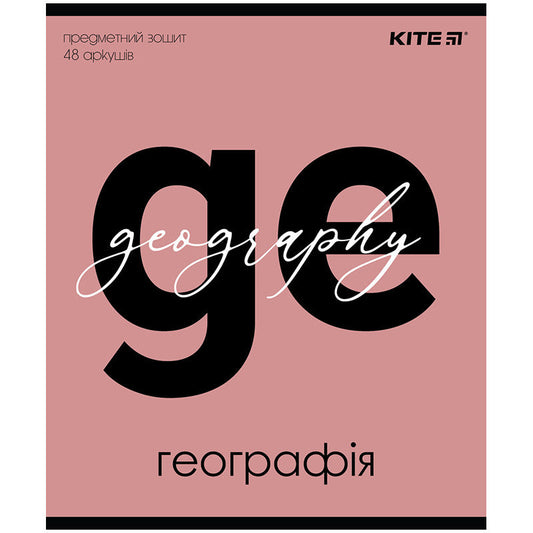 Зошит предметний Kite Letters, 48 аркушів, клітинка, Географія K24-240-5