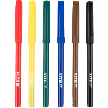Фломастери Kite Classic 6 шт 6 кольорів K-446