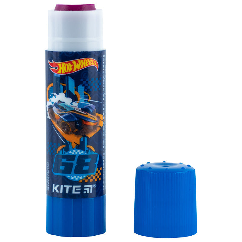 Клей-олівець з індикатором PVP Kite Hot Wheels HW23-130, 8 г