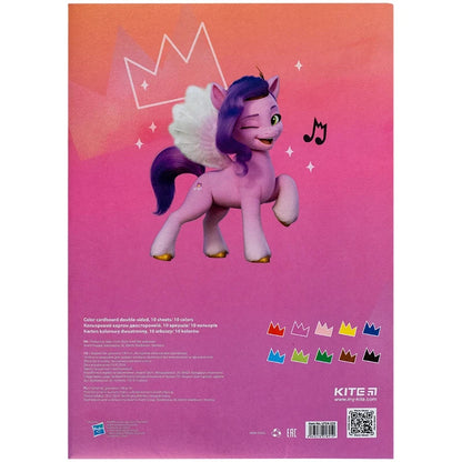 Картон кольоровий двосторонній Kite My Little Pony А4 10 аркушів 10 кольорів LP24-255