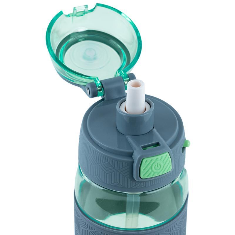 Пляшечка для води Kite 600 мл зелено-сіра K24-1201-2