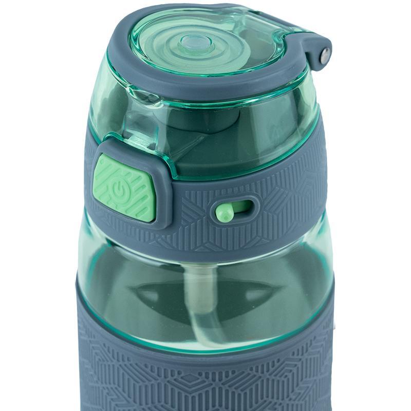 Пляшечка для води Kite 600 мл зелено-сіра K24-1201-2