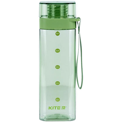 Пляшечка для води квадратна Kite 550 мл Зелена K24-1209-2