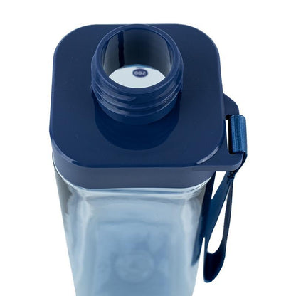 Пляшечка для води квадратна Kite  550 мл блакитна K24-1209-1