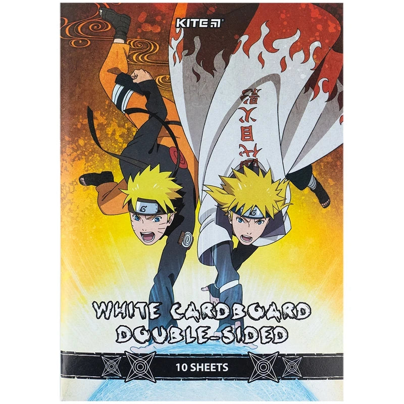 Картон білий Kite Naruto А4 10 аркушів NR24-254