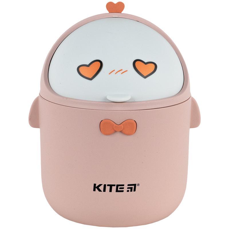 Настільний контейнер для сміття Kite K24-010-2, персиковий