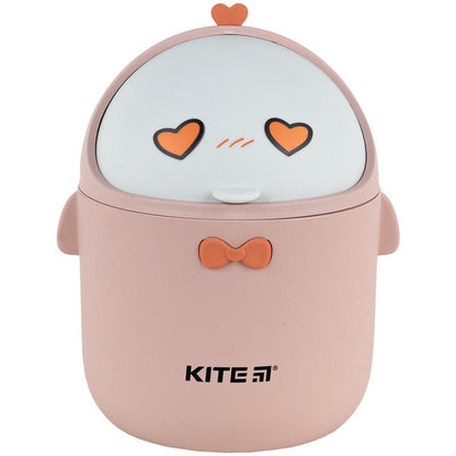 Настільний контейнер для сміття Kite K24-010-2, персиковий