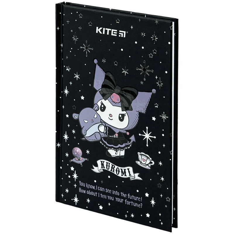 Книга записна Kite Kuromi тверда обкладинка А6 80 аркушів клітинка HK24-199-1