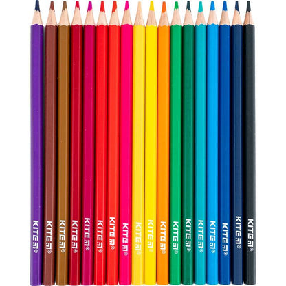 Олівці кольорові Kite Classic 18 кольорів 18 шт K-052