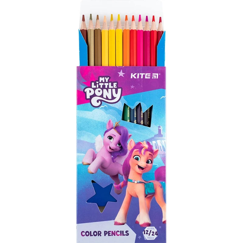 Олівці кольорові двосторонні Kite My Little Pony 12/24 шт LP24-054