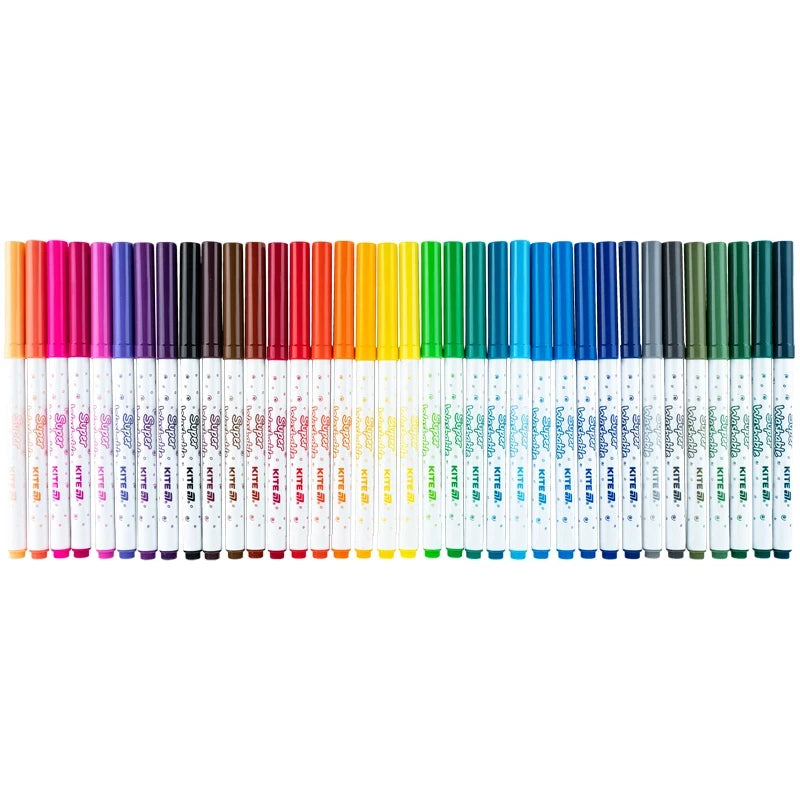 Фломастери Kite Creative Superwashable 36 шт 36 кольорів K-1154