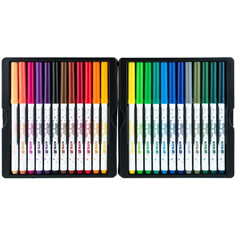 Фломастери Kite Creative Superwashable 24 шт 24 кольори K-1153