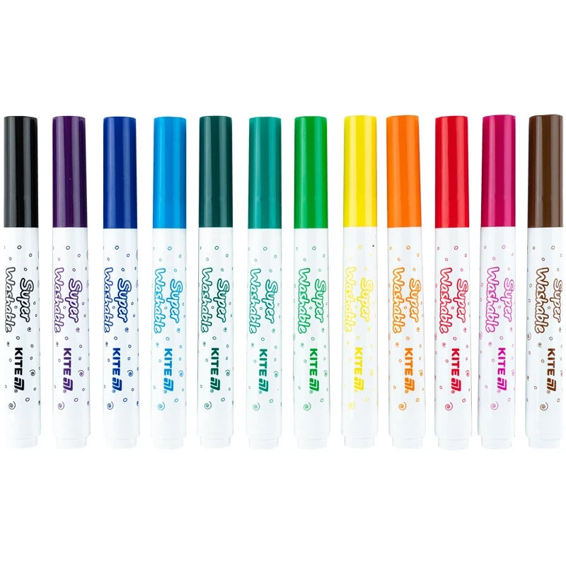 Фломастери Kite Creative Superwashable Jumbo 12 кольорів K-1155