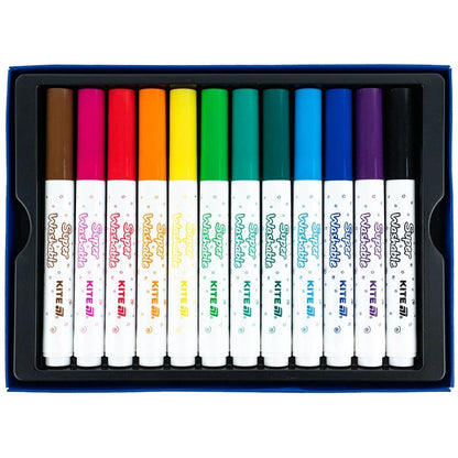 Фломастери Kite Creative Superwashable Jumbo 12 кольорів K-1155