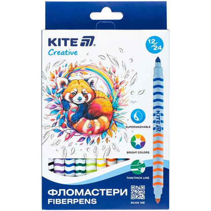 Фломастери двосторонні Kite Creative 12 шт K-1151